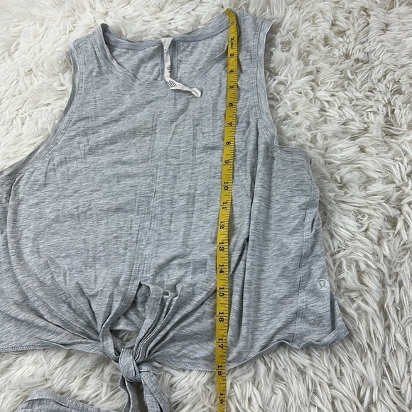 Lululemon Time to Restore Tank Heathered Core Ultra Light Grey - Picture 4 of 6